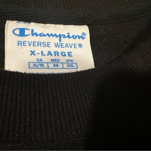 Champion Black FAMU Rattlers Florida A&M Crewneck XL - Picture 4 of 6